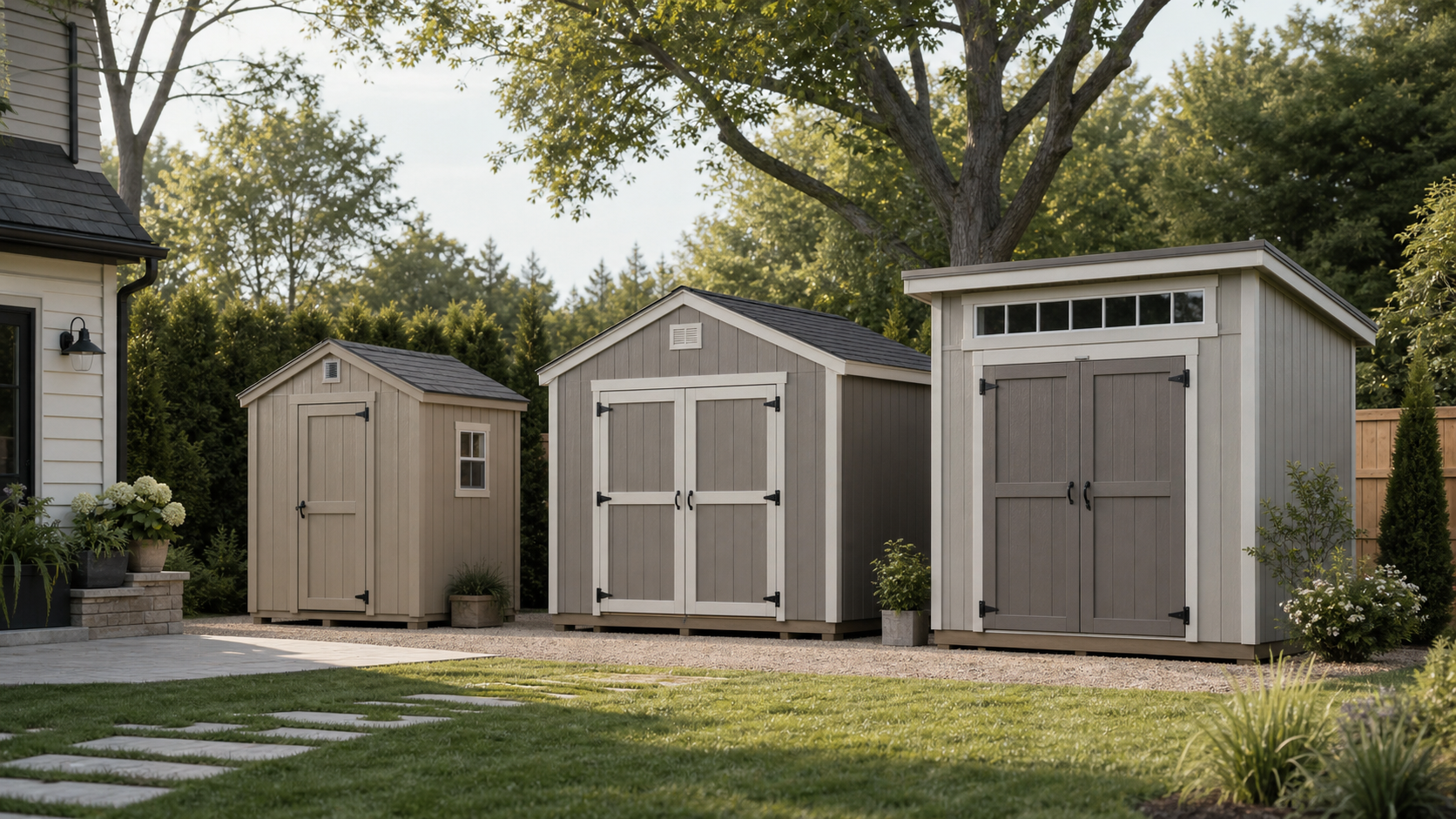 Editorial home scene illustrating how much do storage sheds cost for storage sheds planning