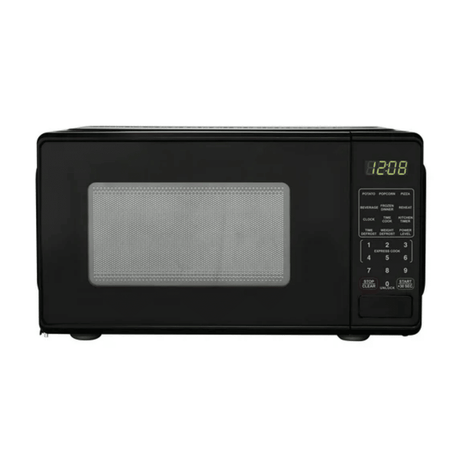 Compact Countertop Microwave with Quick-Set Cooking Controls