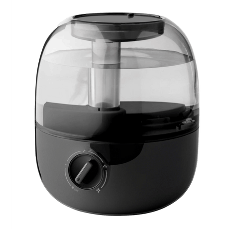Compact Black Ultrasonic Cool-Mist Humidifier