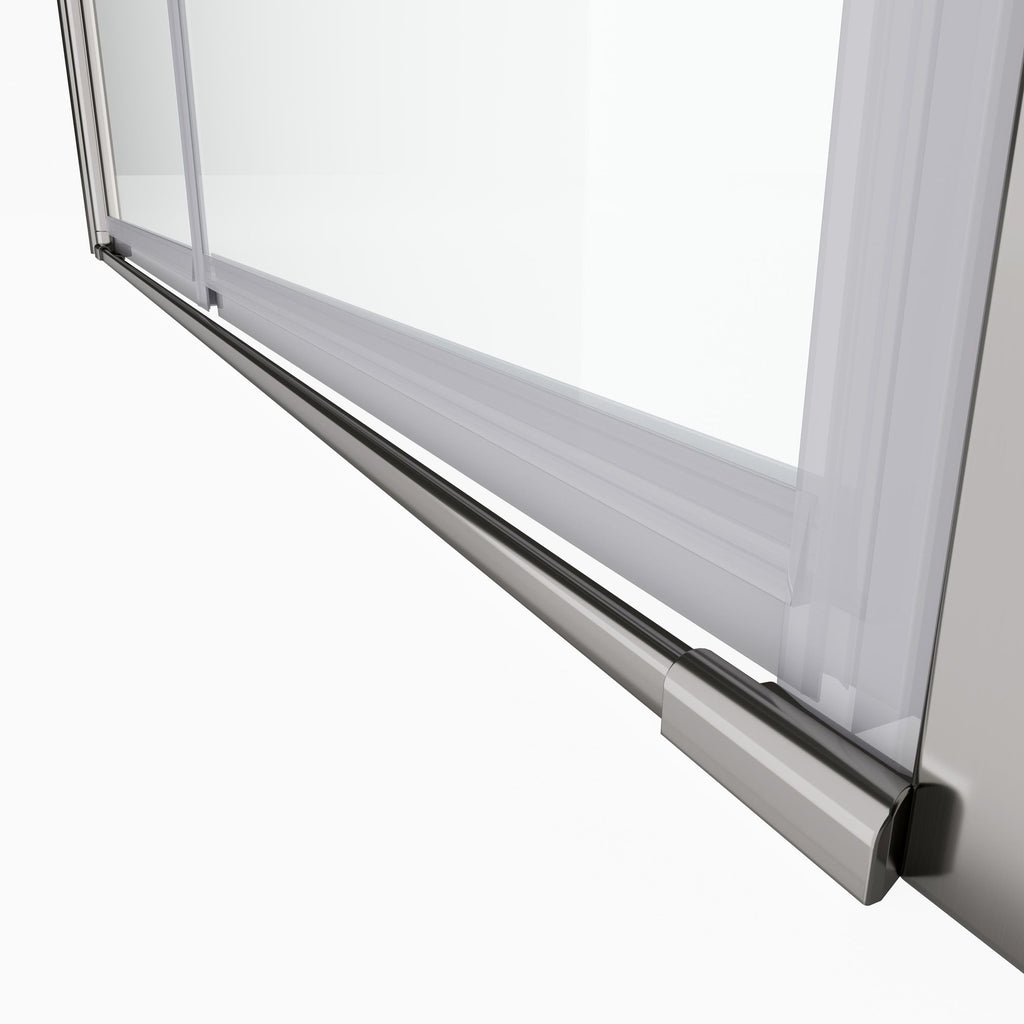Adjustable Clear Pivot Shower Door with Easy-Clean Treatment