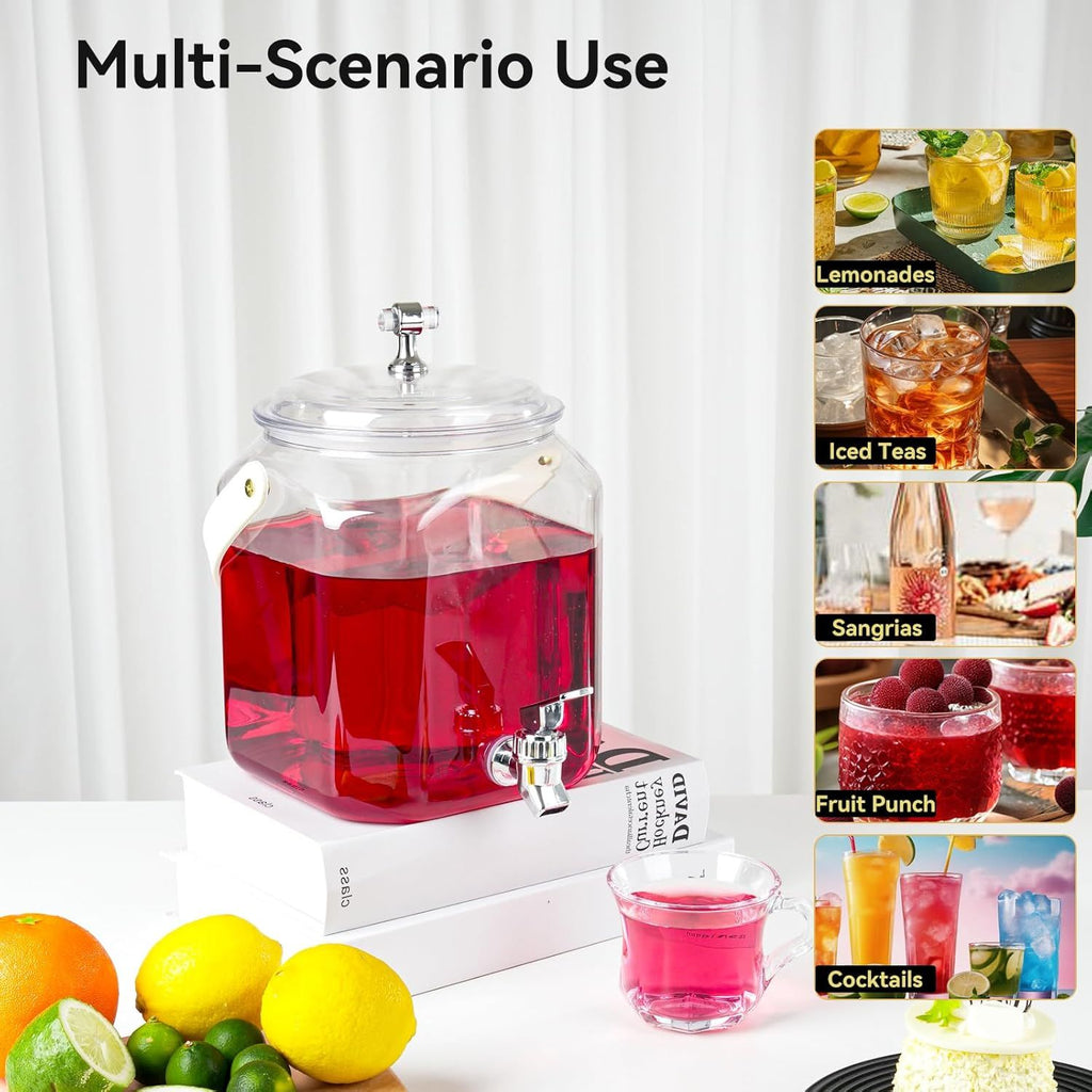 Handled Beverage Dispenser with Sealed Spout