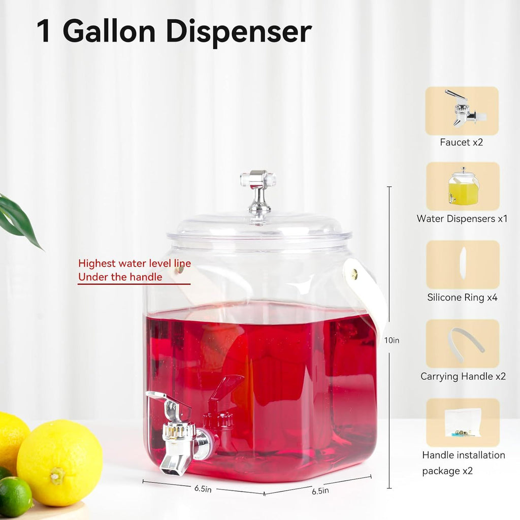 Handled Beverage Dispenser with Sealed Spout