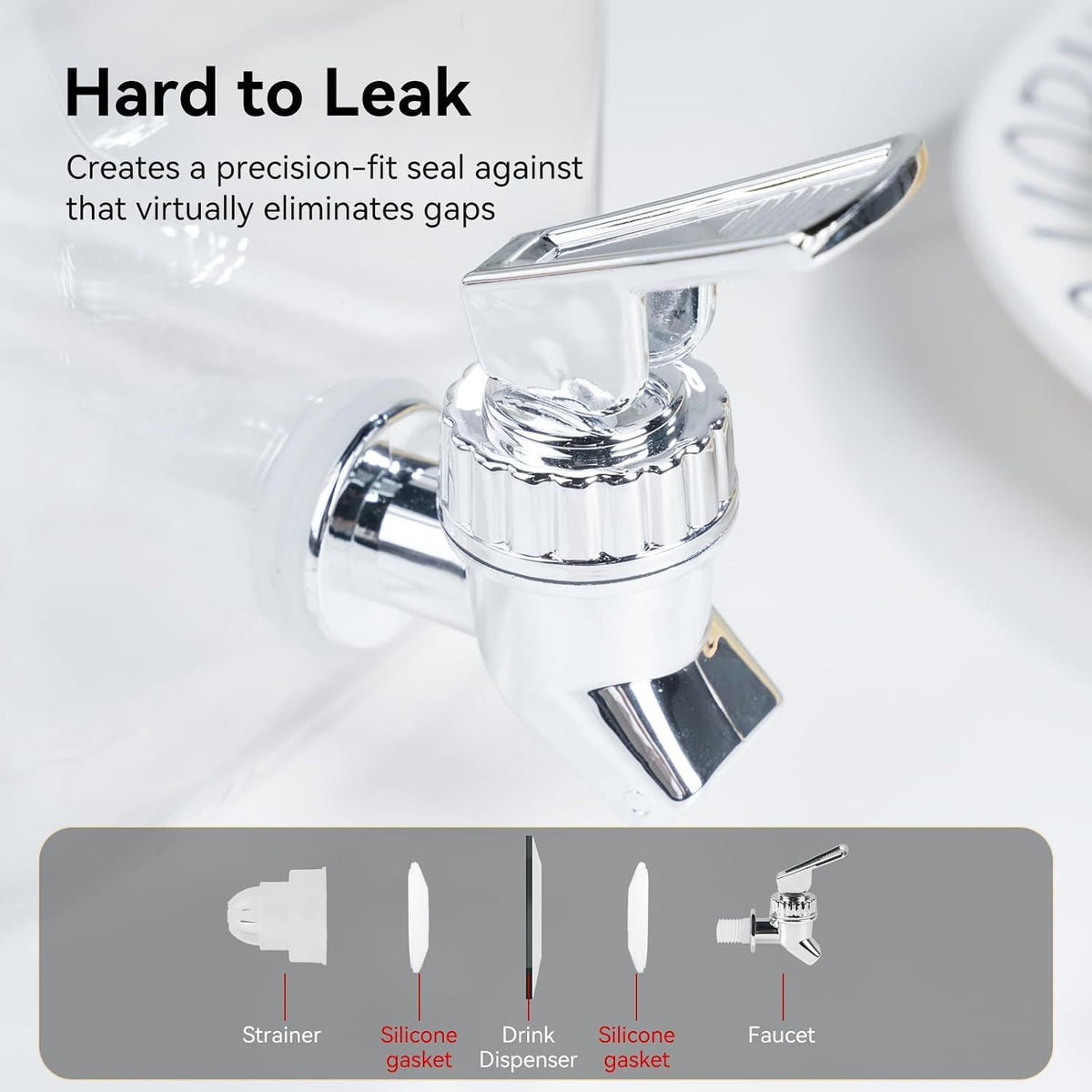 Handled Beverage Dispenser with Sealed Spout