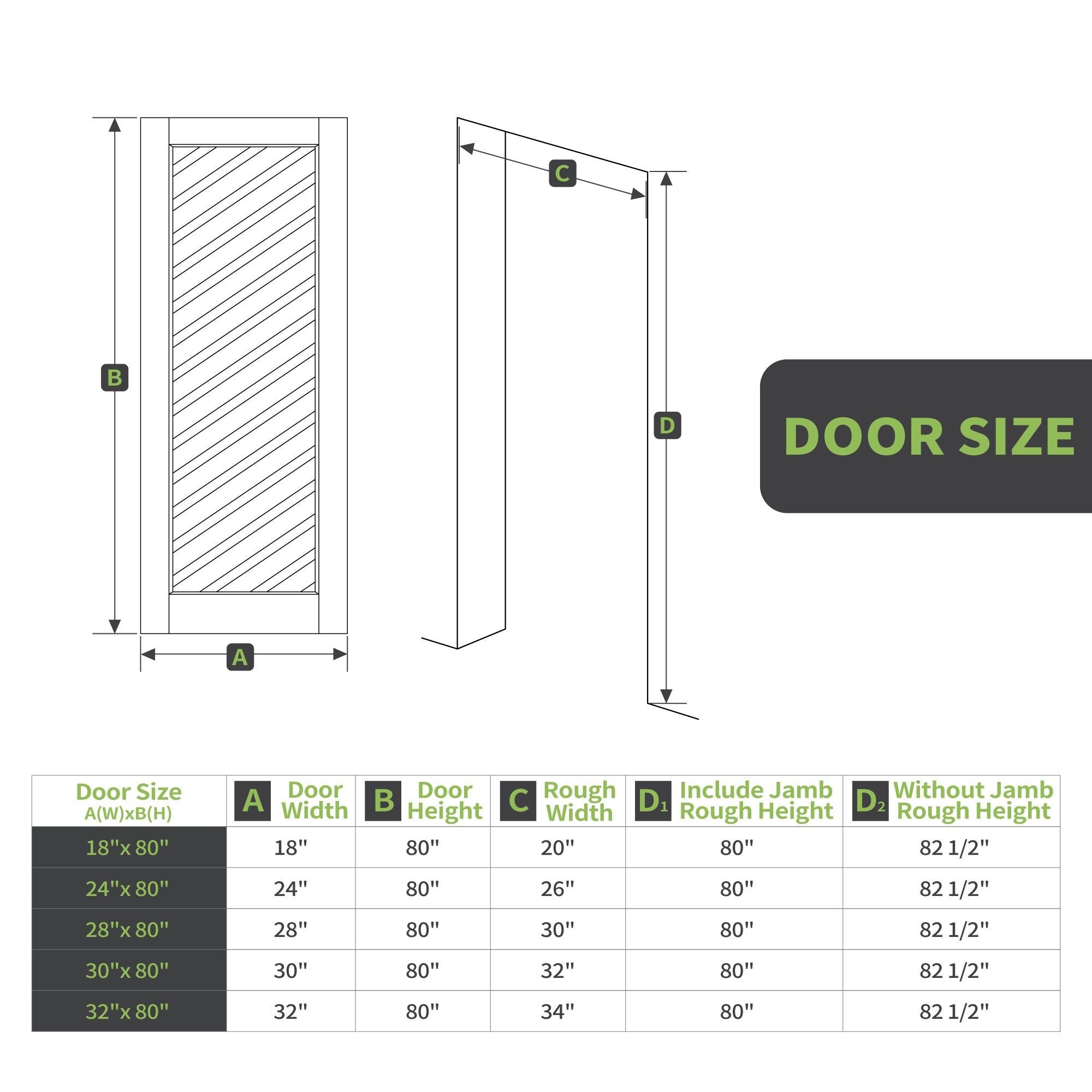 Solid Core French Door with Tempered Frosted Glass - Paint-Ready Interior Door Slab