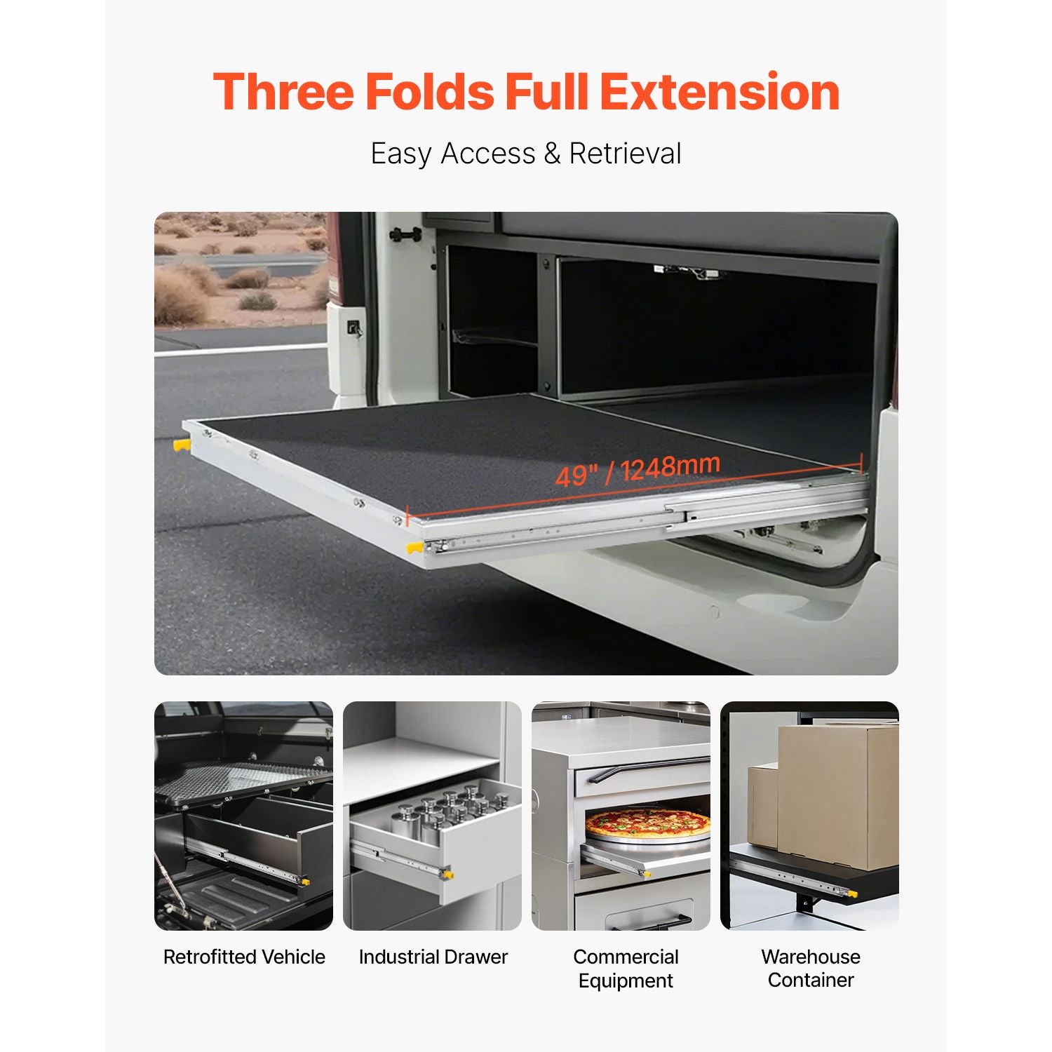 practical Locking Drawer Slides – Full Extension, Smooth & Quiet