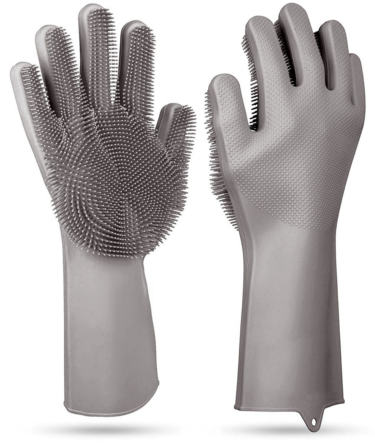 Flexible Bristled Dishwashing and Cleaning Gloves