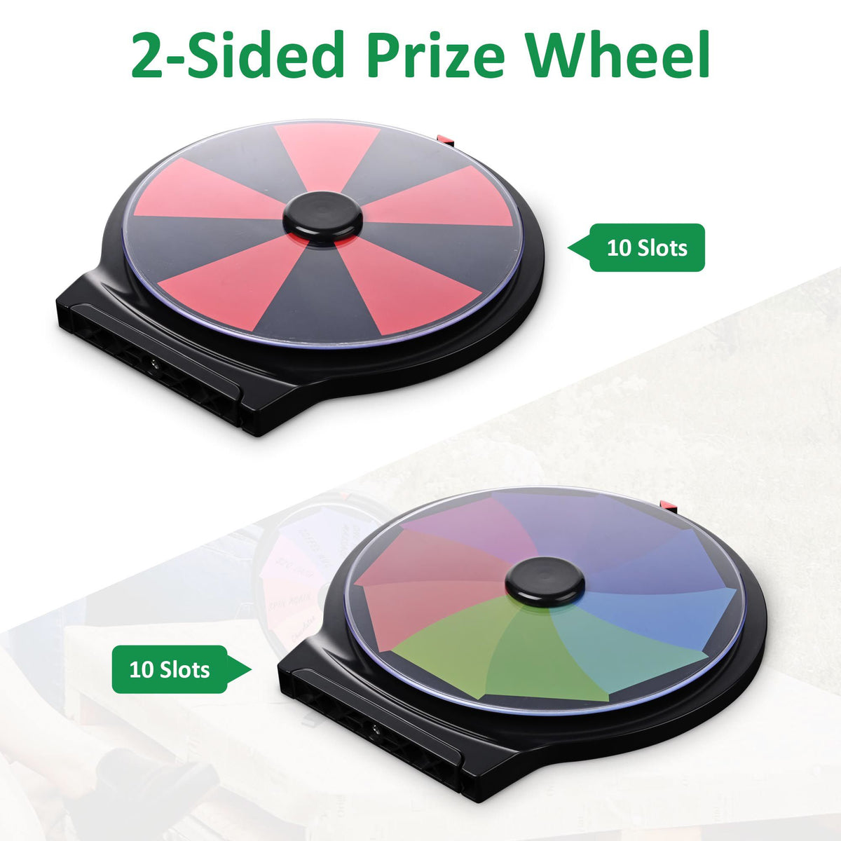 Double-Sided Customizable Prize Wheel