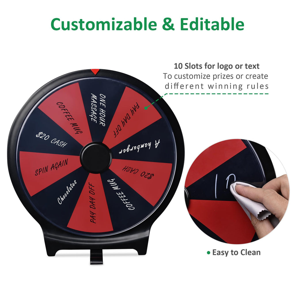 Double-Sided Customizable Prize Wheel