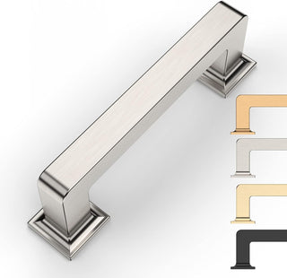 Nickel Cabinet Pulls for Drawers and Cupboards – Set of 10