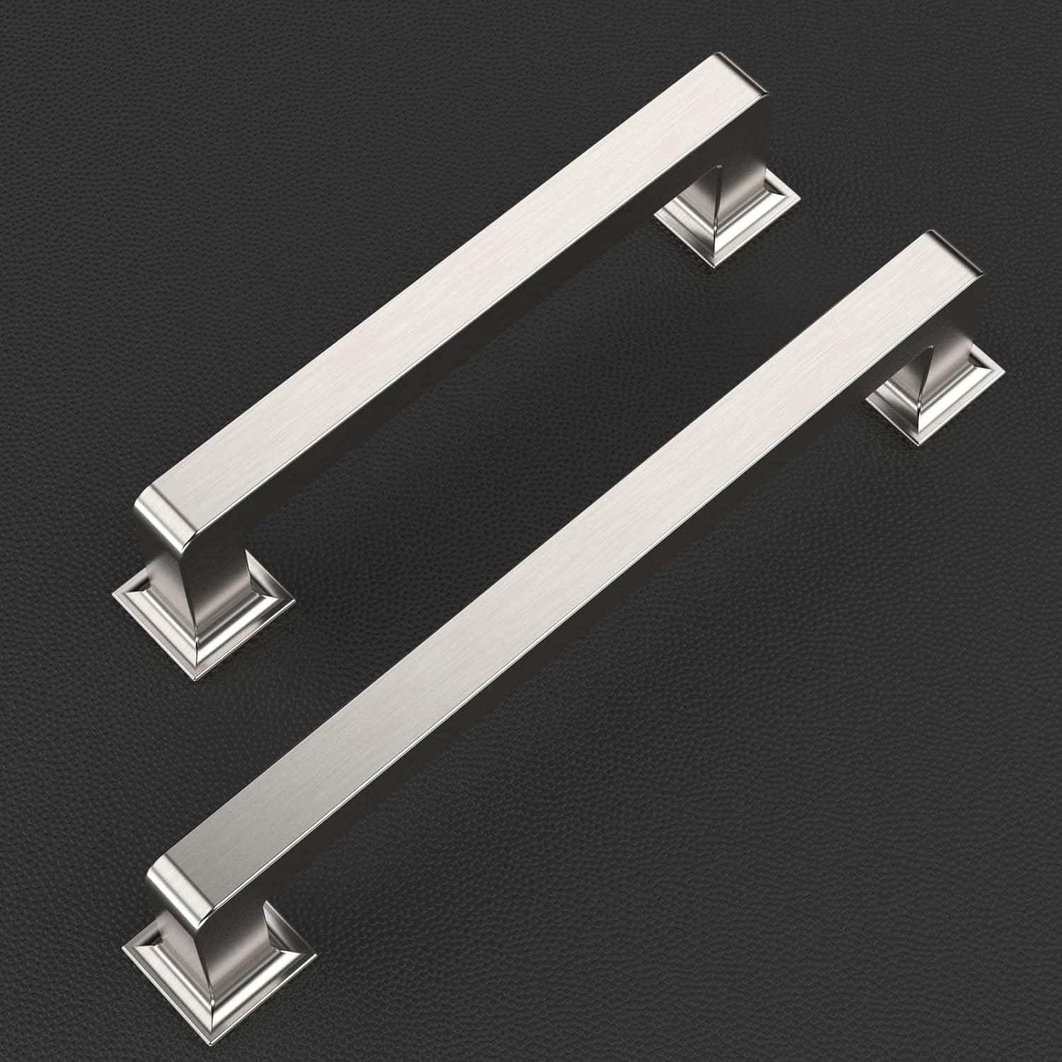 Nickel Cabinet Pulls for Drawers and Cupboards – Set of 10
