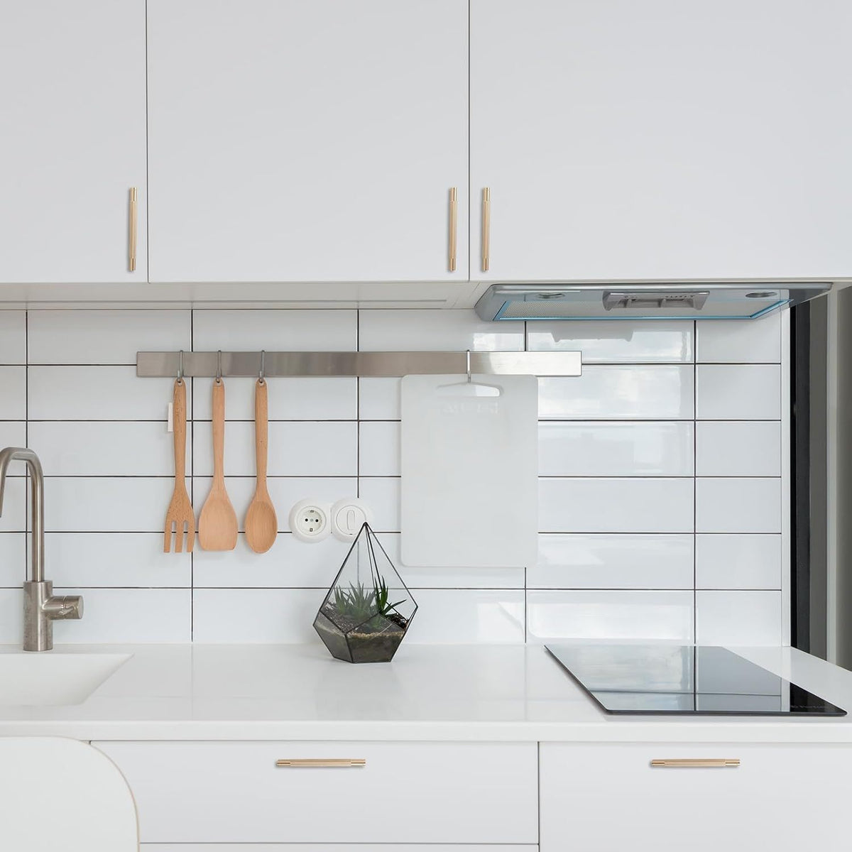 Champagne Bronze Knurled Cabinet Pull Set