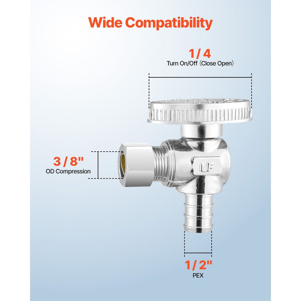 Quarter-Turn Angle Stop Valves for Plumbing Projects