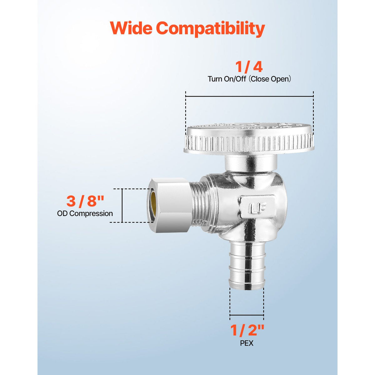 Quarter-Turn Angle Stop Valves for Plumbing Projects