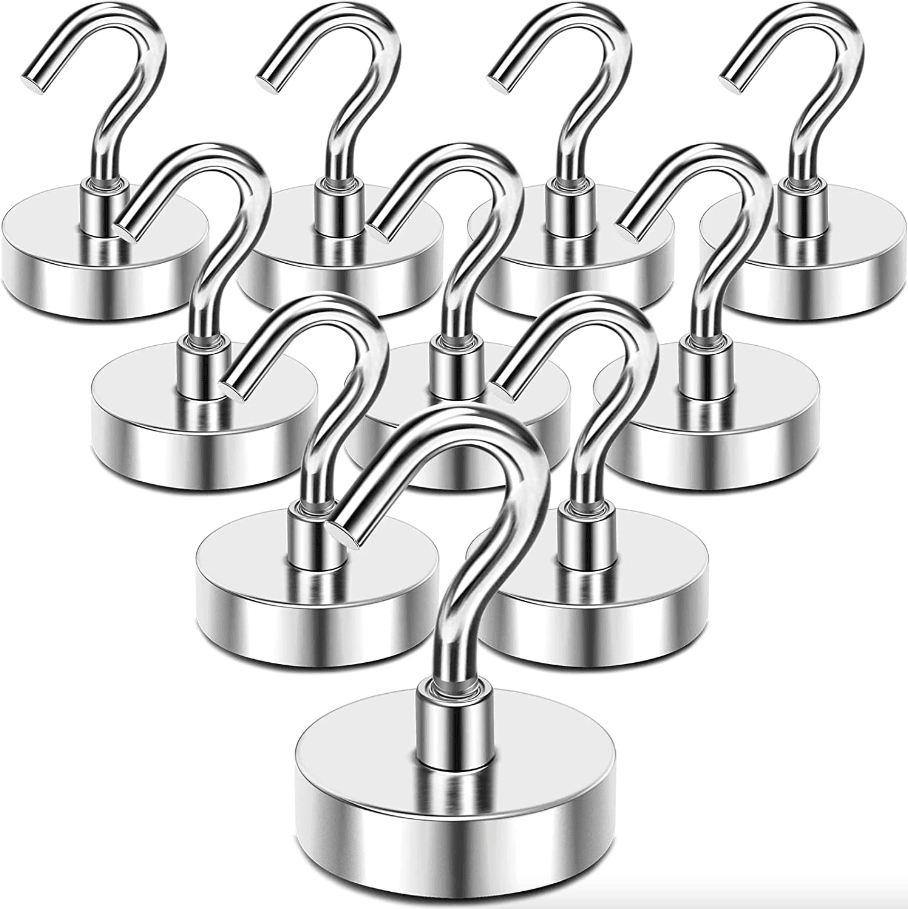 10-Piece Clamping Magnetic Hook Set