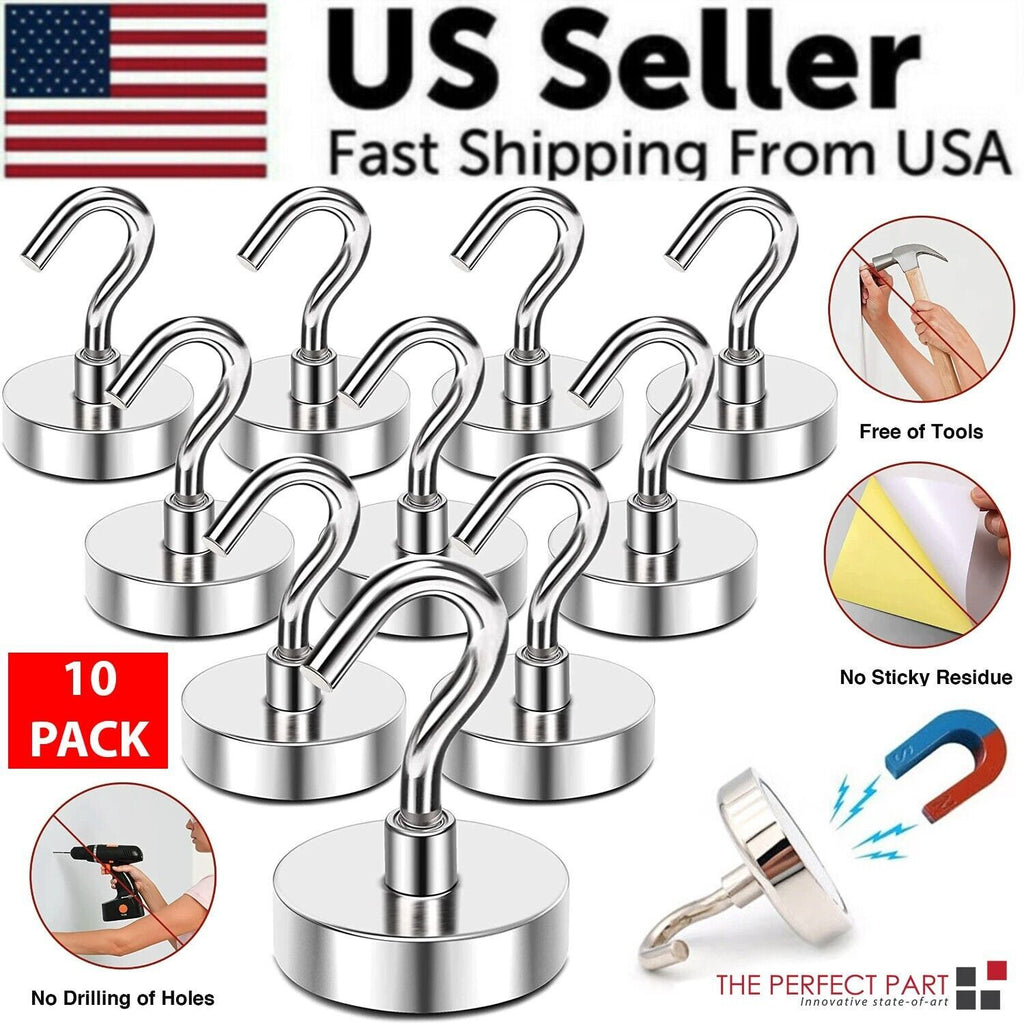 10-Piece Clamping Magnetic Hook Set