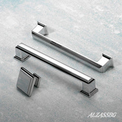 Polished Chrome Square Cabinet Knobs for a Coordinated Update