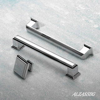 Polished Chrome Square Cabinet Knobs for a Coordinated Update