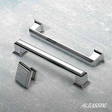 Polished Chrome Square Cabinet Knobs for a Coordinated Update