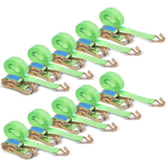 10-Pack practical Ratchet Straps with J-Hooks for Secure Cargo Tie-Down