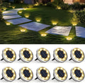 Warm White Solar Ground Lights for Outdoor Paths