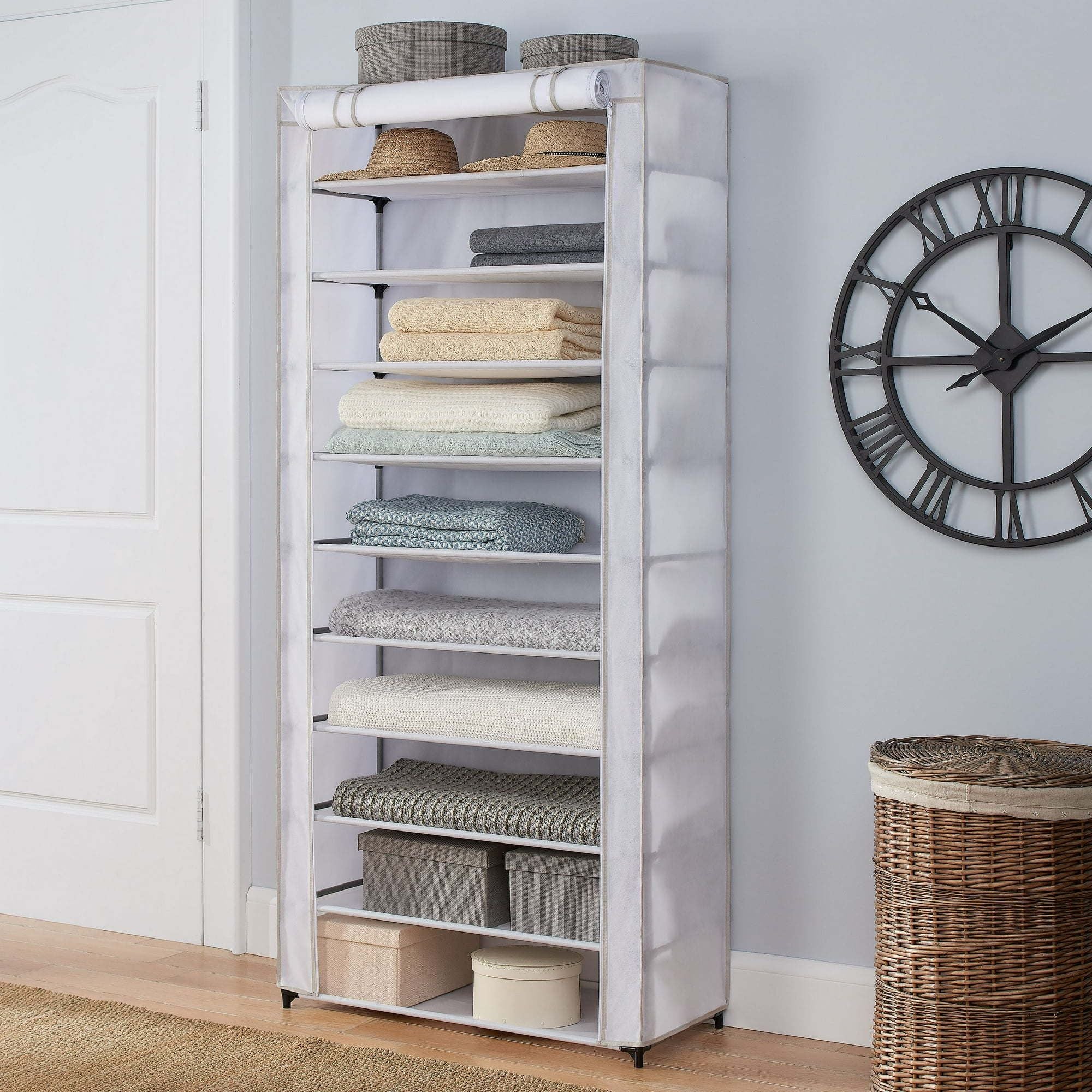 Organize Your Space with a Covered Shoe Rack