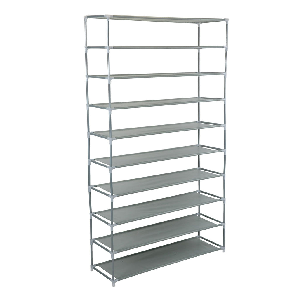 Spacious 10-Tier Shoe Rack with Tool-Free Assembly