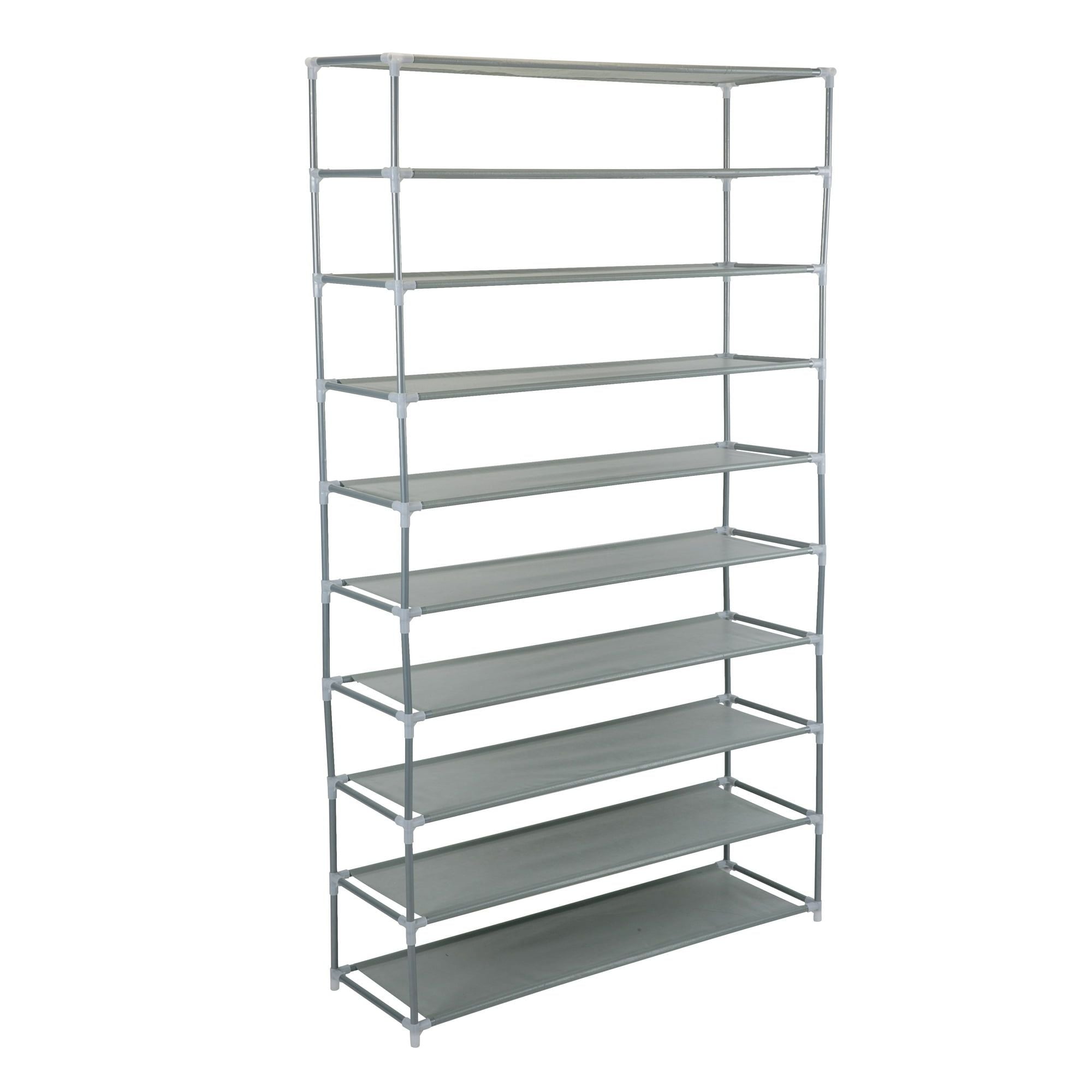 Spacious 10-Tier Shoe Rack with Tool-Free Assembly