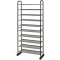 10-Tier Freestanding Shoe Organization Rack