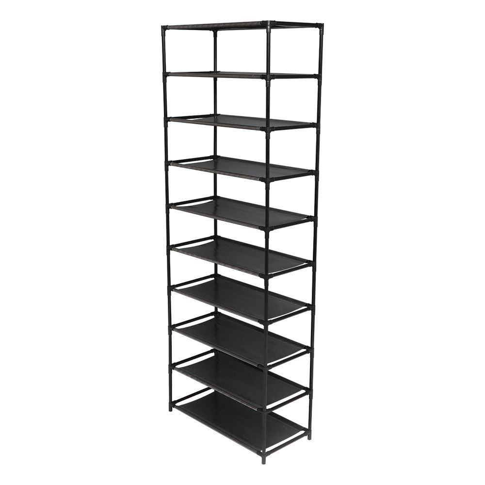 10-Tier Stackable Shoe Rack – Organize Up to 50 Pairs