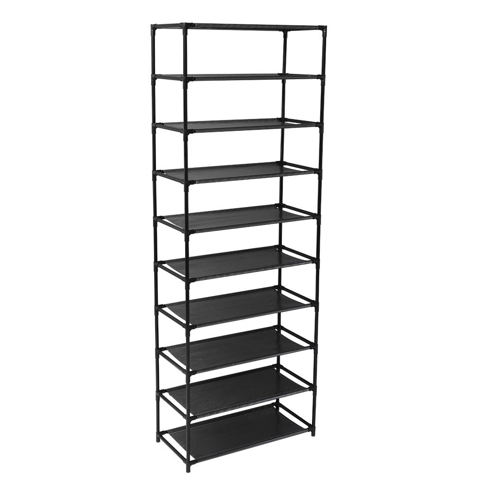 10-Tier Stackable Shoe Rack – Organize Up to 50 Pairs