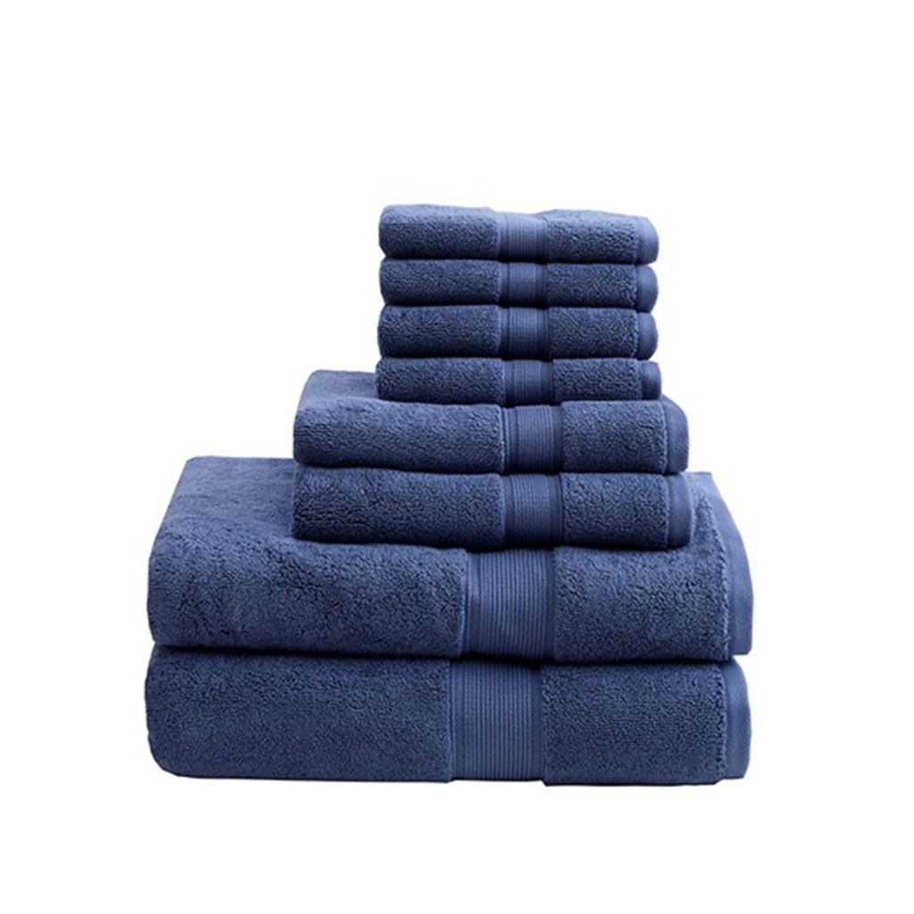 Luxury Spa-Quality 8-Piece Antimicrobial Towel Set