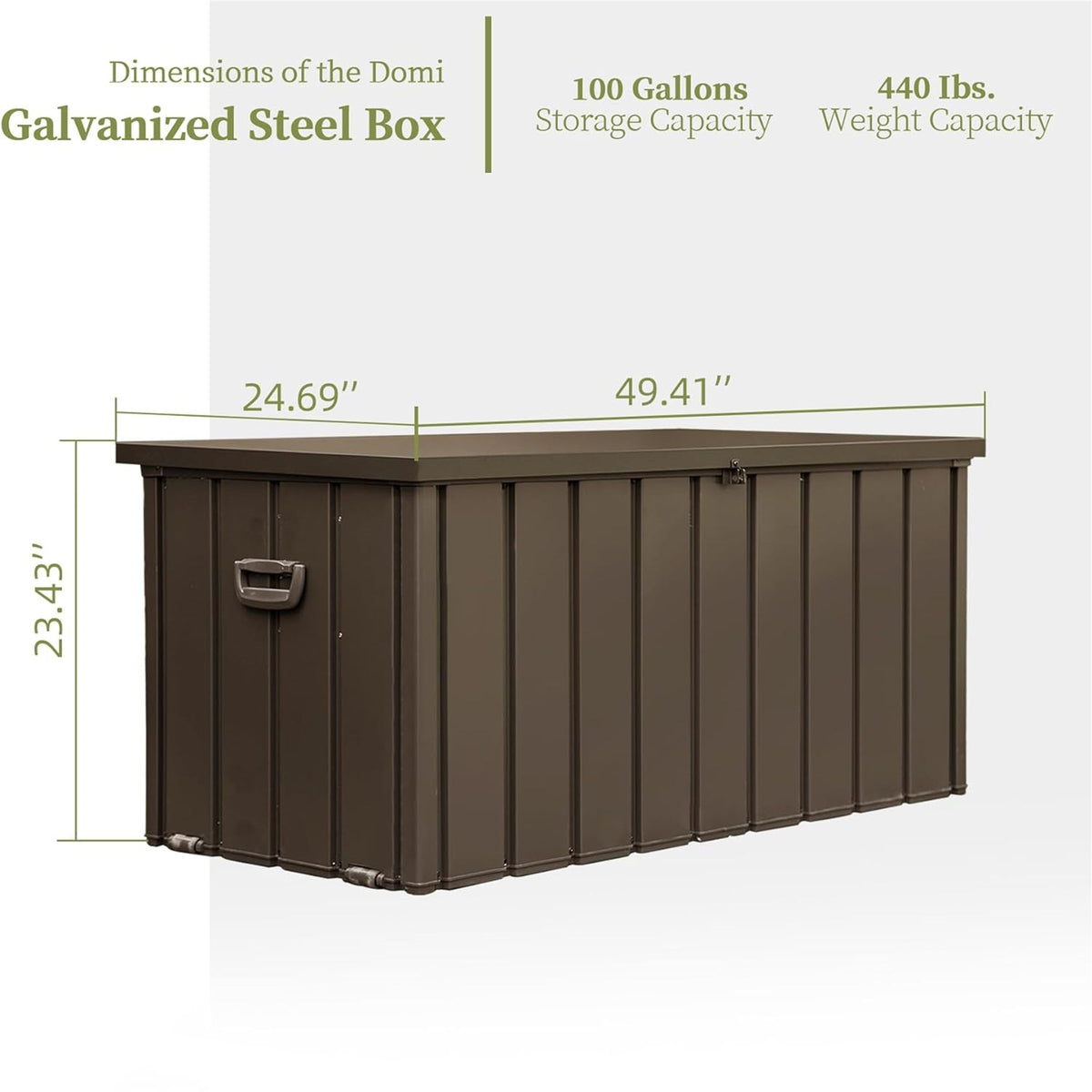 Lockable Outdoor Storage Deck Box for Patio Cushions and Pool Gear