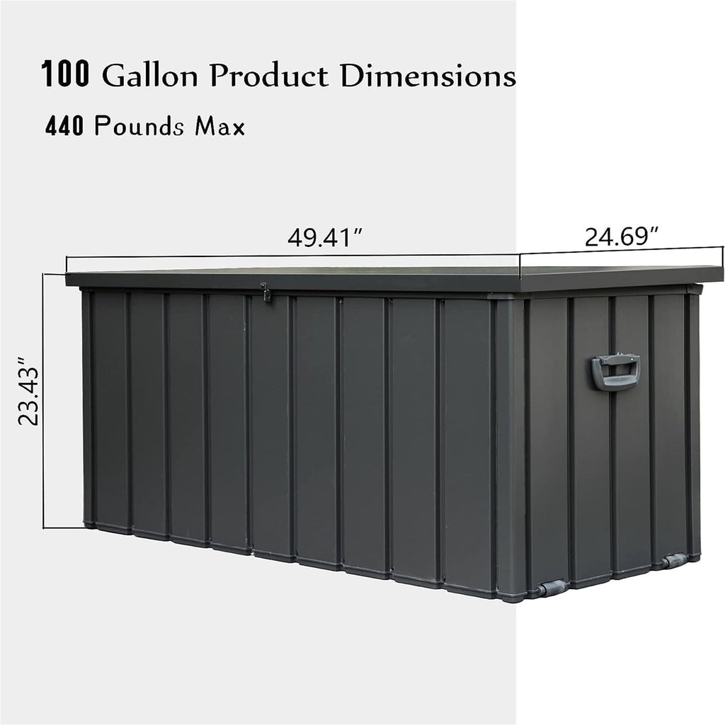 Lockable Outdoor Deck Box for Patio Cushions and Garden Tools