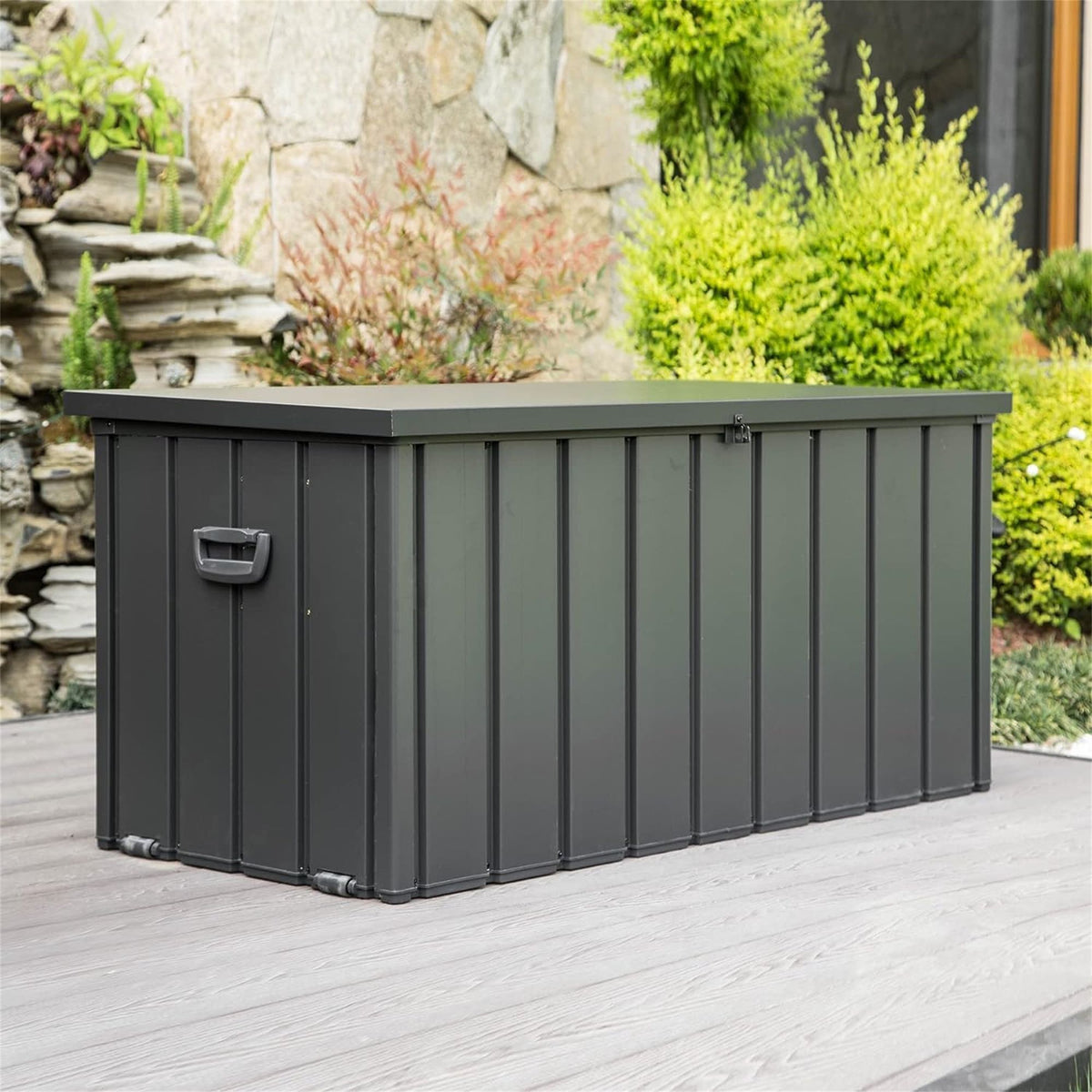 Lockable Outdoor Deck Box for Patio Cushions and Garden Tools