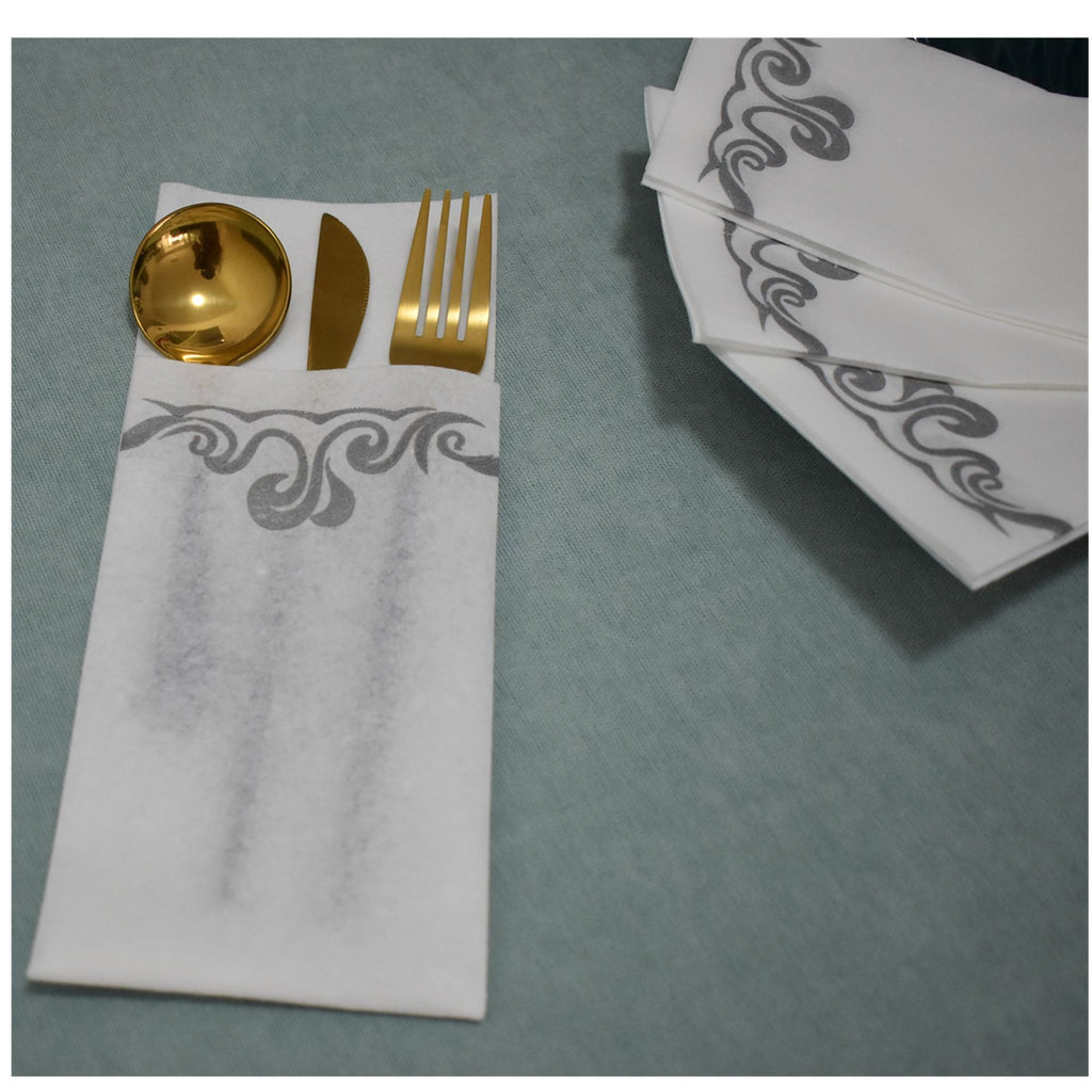 Linen-Feel Disposable Guest Towels