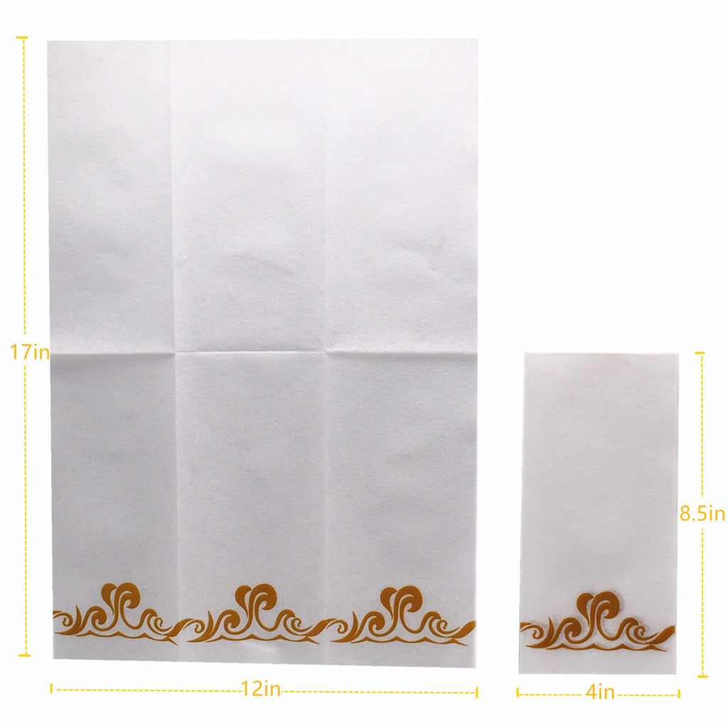 Linen-Feel Disposable Guest Towels