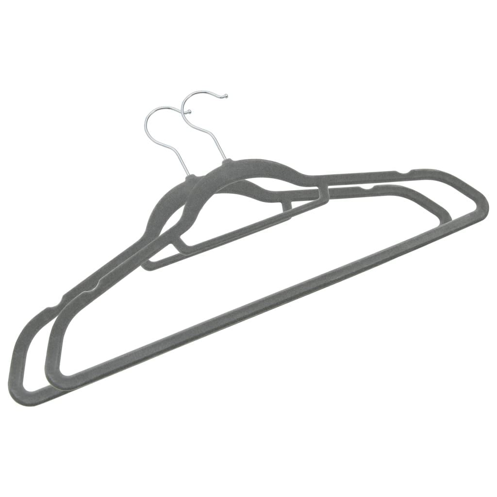 Anti-Slip Velvet Clothes Hangers Set of 100 with 360° Rotating Hooks