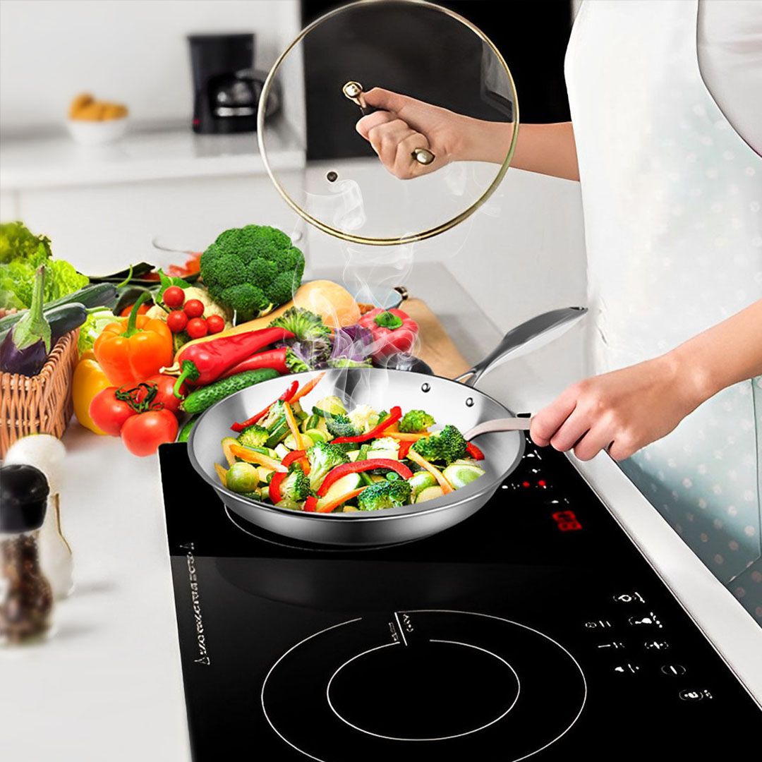 Top Grade 10.2- Stainless Steel Fry Pan for All Stovetops