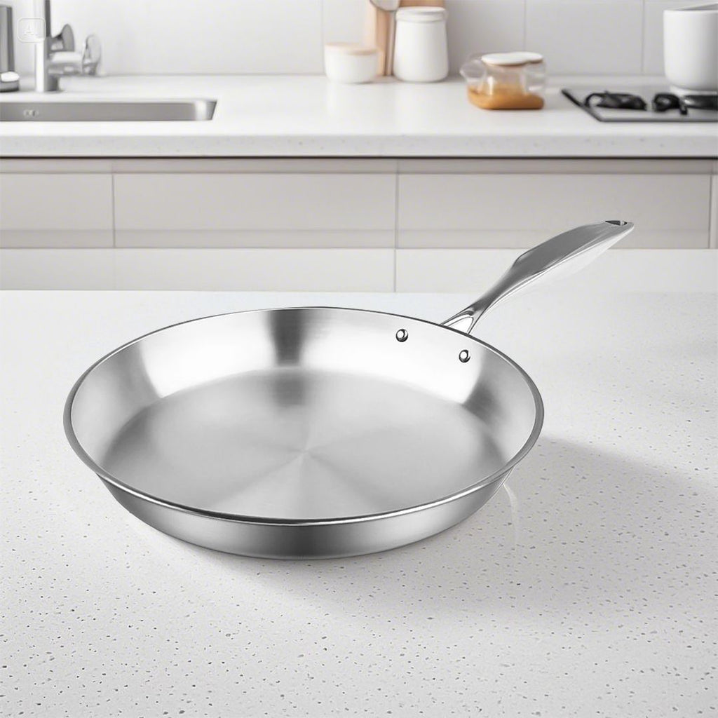 Top Grade 10.2- Stainless Steel Fry Pan for All Stovetops
