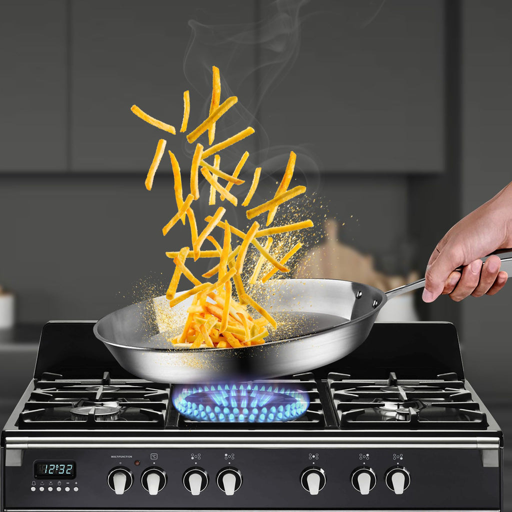 Top Grade 10.2- Stainless Steel Fry Pan for All Stovetops
