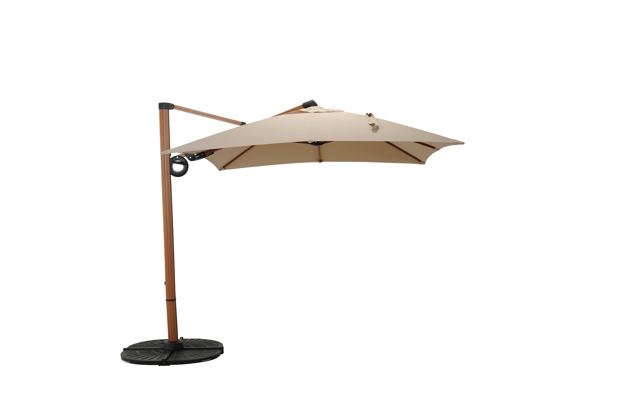 Aluminum Cantilever Patio Umbrella with 360° Rotation & 45° Tilt