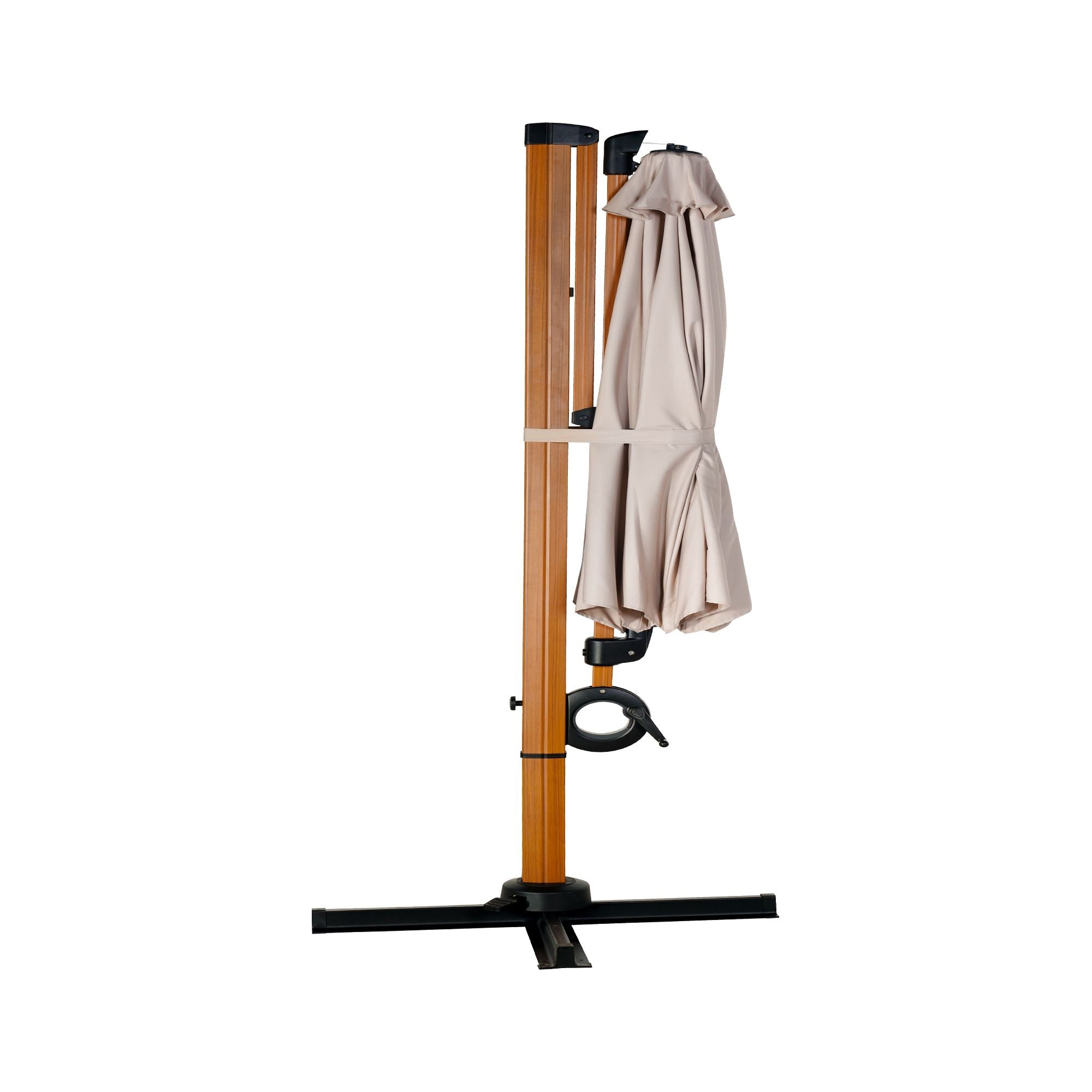 Aluminum Cantilever Patio Umbrella with 360° Rotation & 45° Tilt