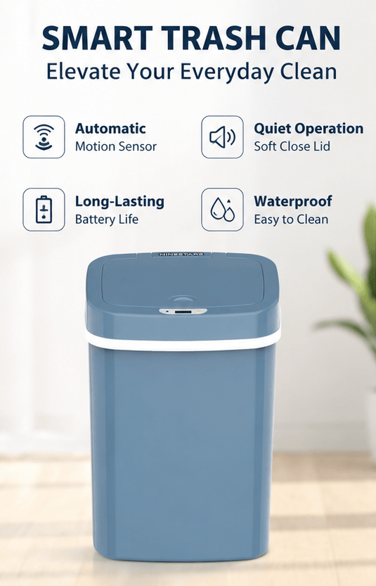Touchless Sensor Trash Can with Odor Seal