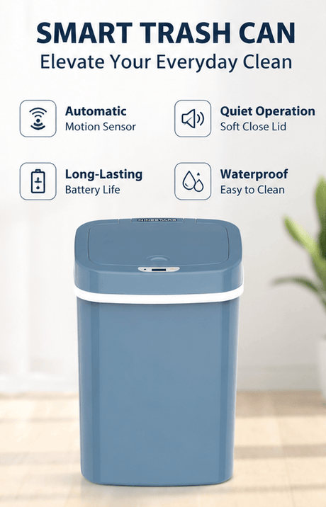 Touchless Sensor Trash Can with Odor Seal