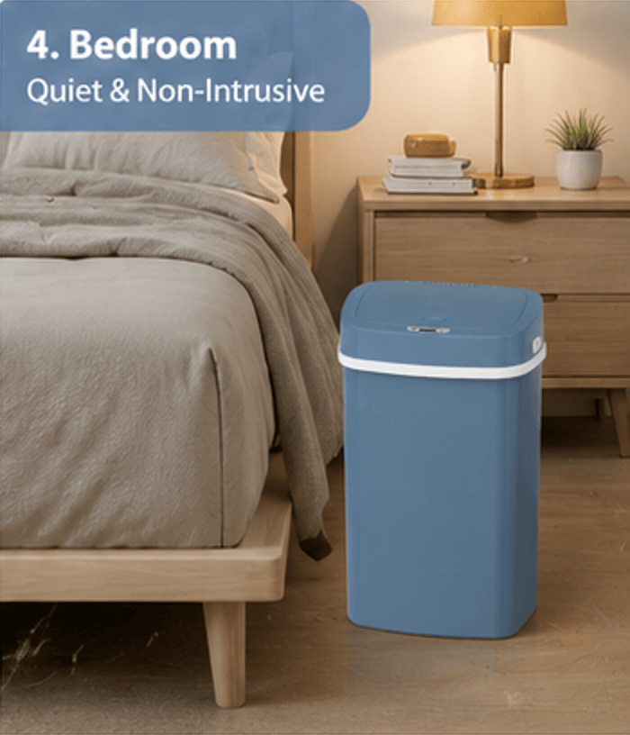 Touchless Sensor Trash Can with Odor Seal