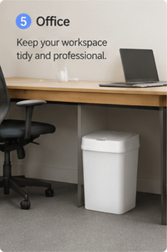 Touchless Sensor Trash Can with Odor Seal