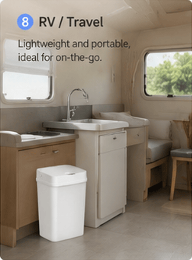 Touchless Sensor Trash Can with Odor Seal