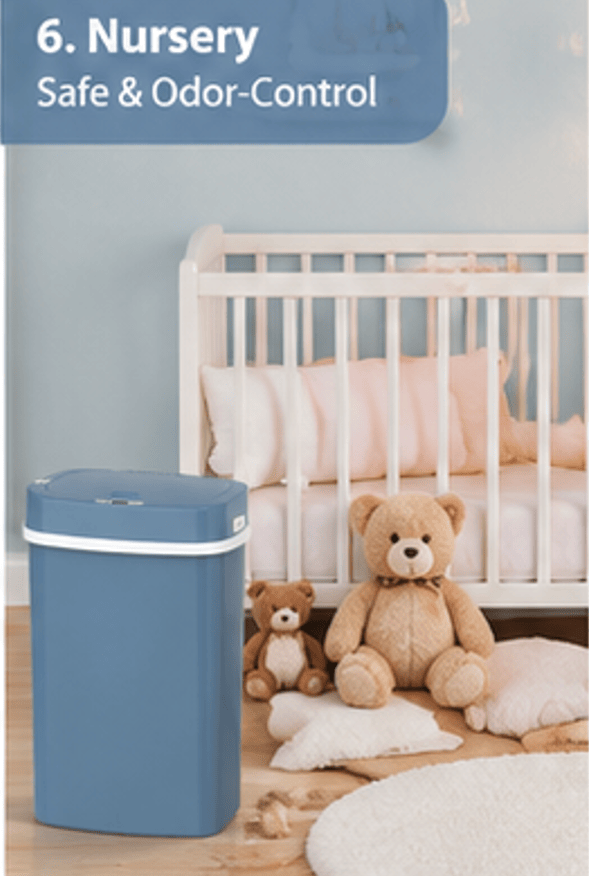 Touchless Sensor Trash Can with Odor Seal