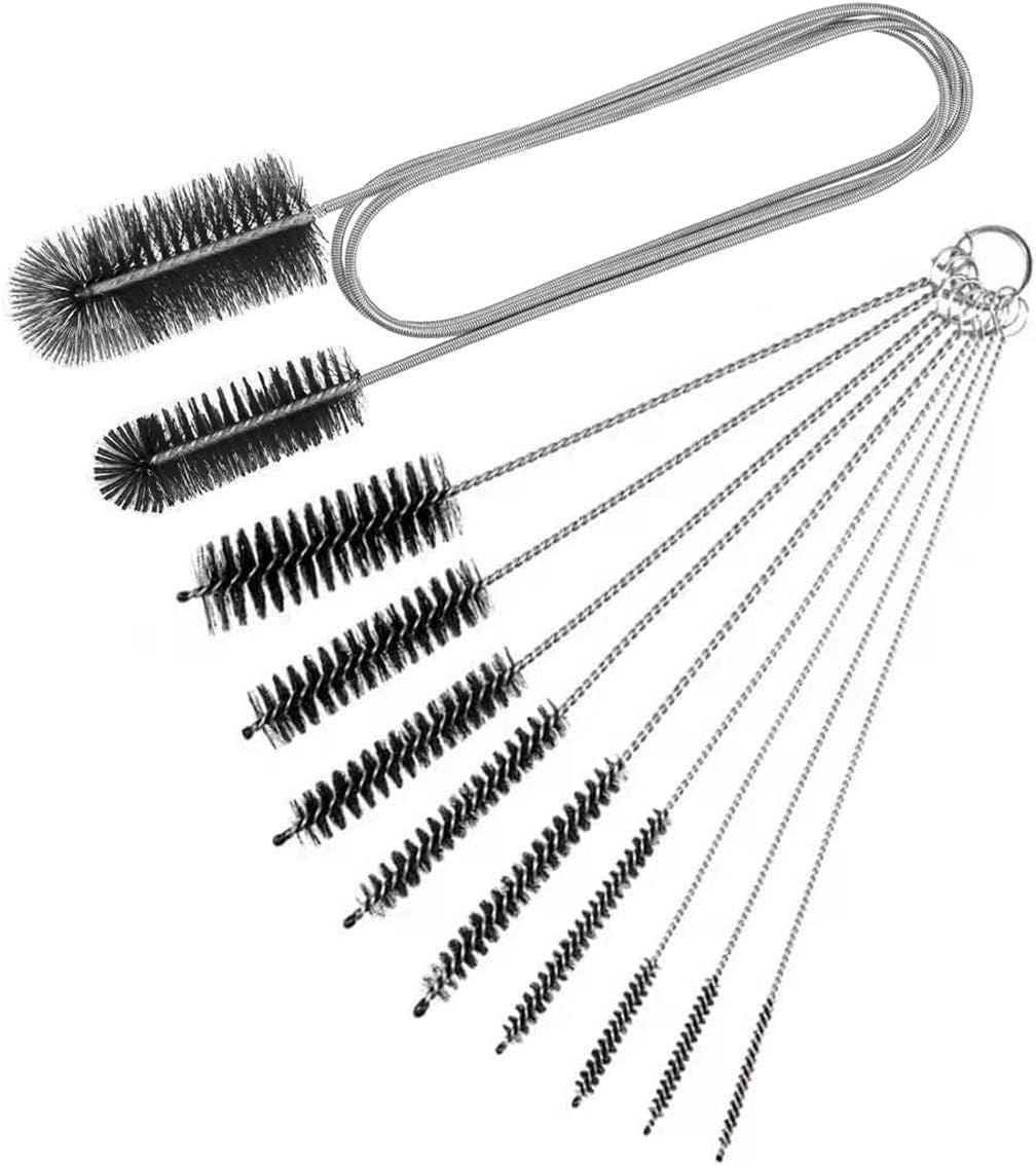 Ten-Piece Flexible Drain, Straw, and Tube Brush Set