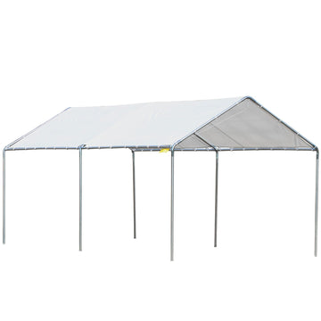 Spacious Carport Canopy with Sturdy Frame and Open Design
